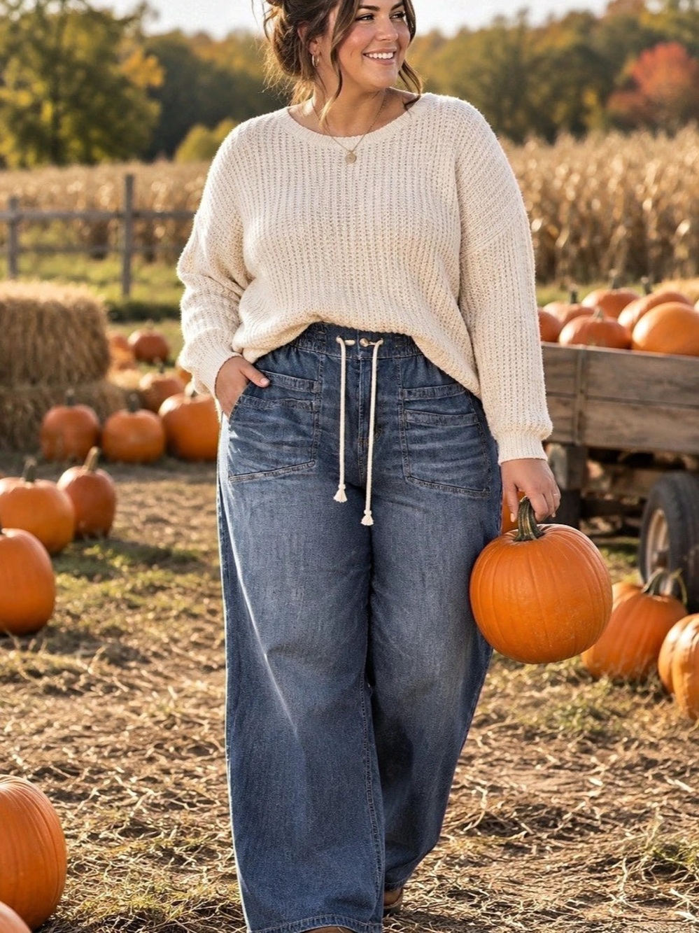 SONOMA High Rise Denim Wide Leg Jeans Size XXL NWT